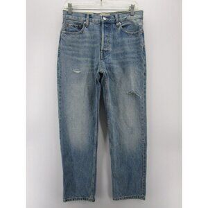 Everlane Jeans 25 The Rigid Slouch Relaxed Straight Fit Ripped NEW M